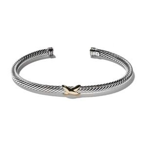 David Yurman Yellow Gold x Silver Cuff Bracelet